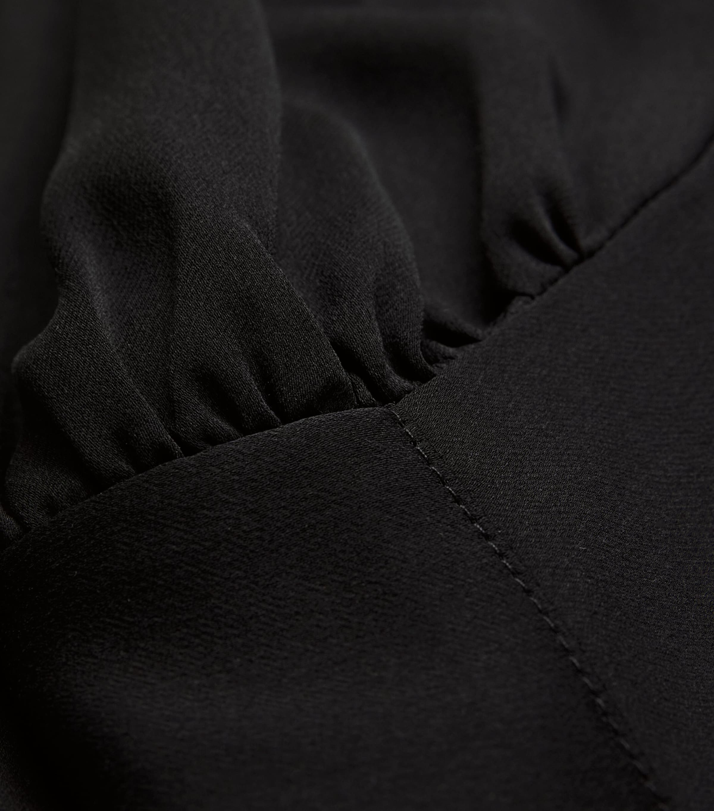 Silk Pussybow Blouse BLACK Image 5