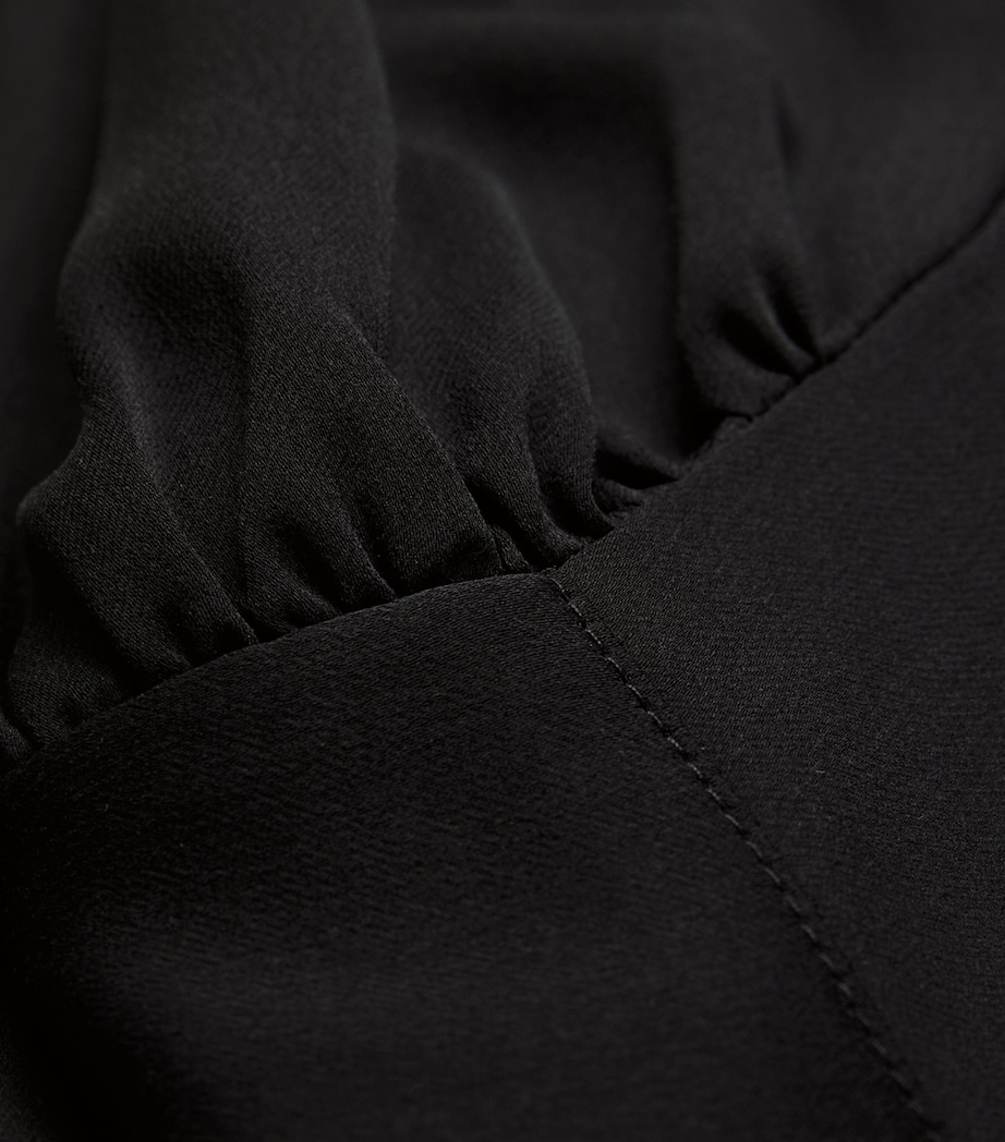 Silk Pussybow Blouse BLACK Image 5