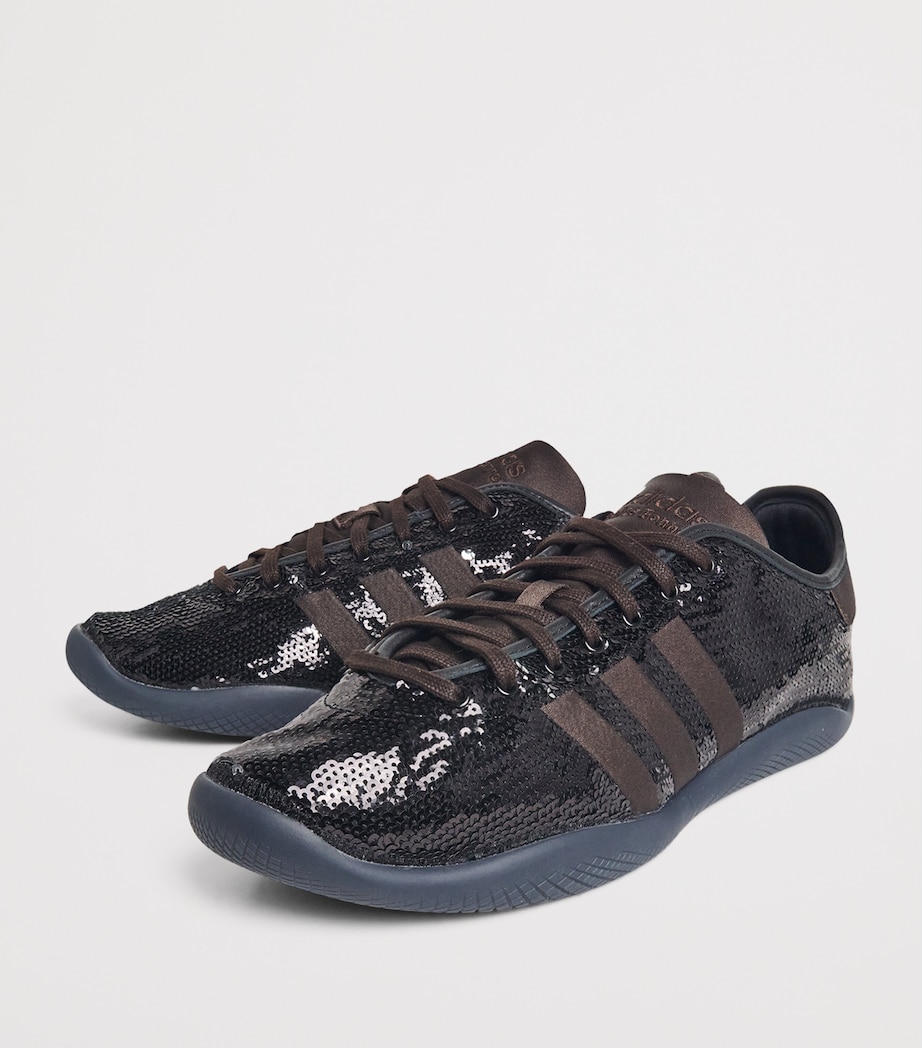 x Wales Bonner Sequinned Karintha Sneakers BLACK/SILVER/BROWN Image 3