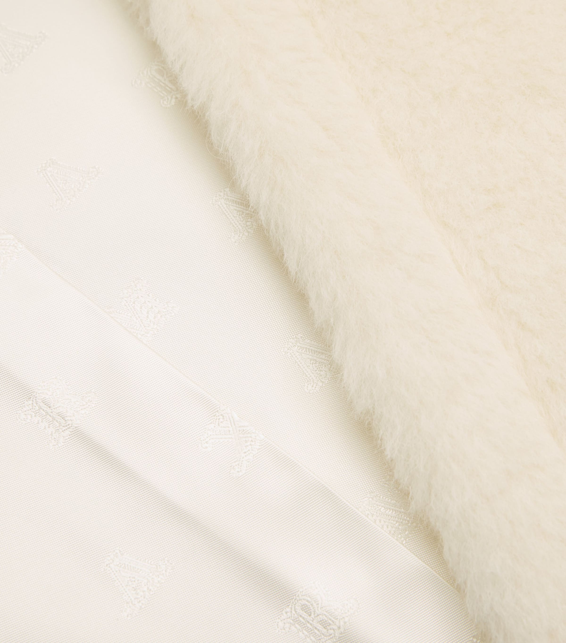 Alpaca-Wool-Silk Coat WHITE Image 5