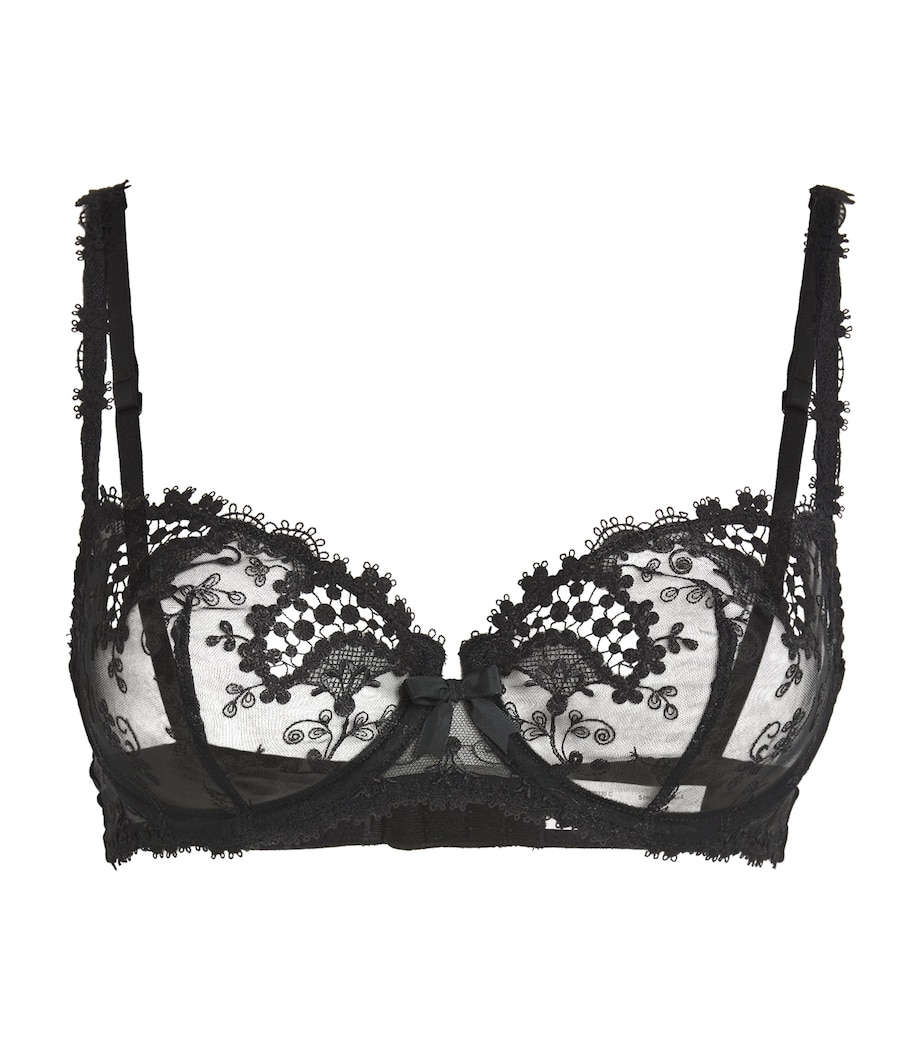 Lace Wish Half-Cup Bra 015 NOIR Image 1