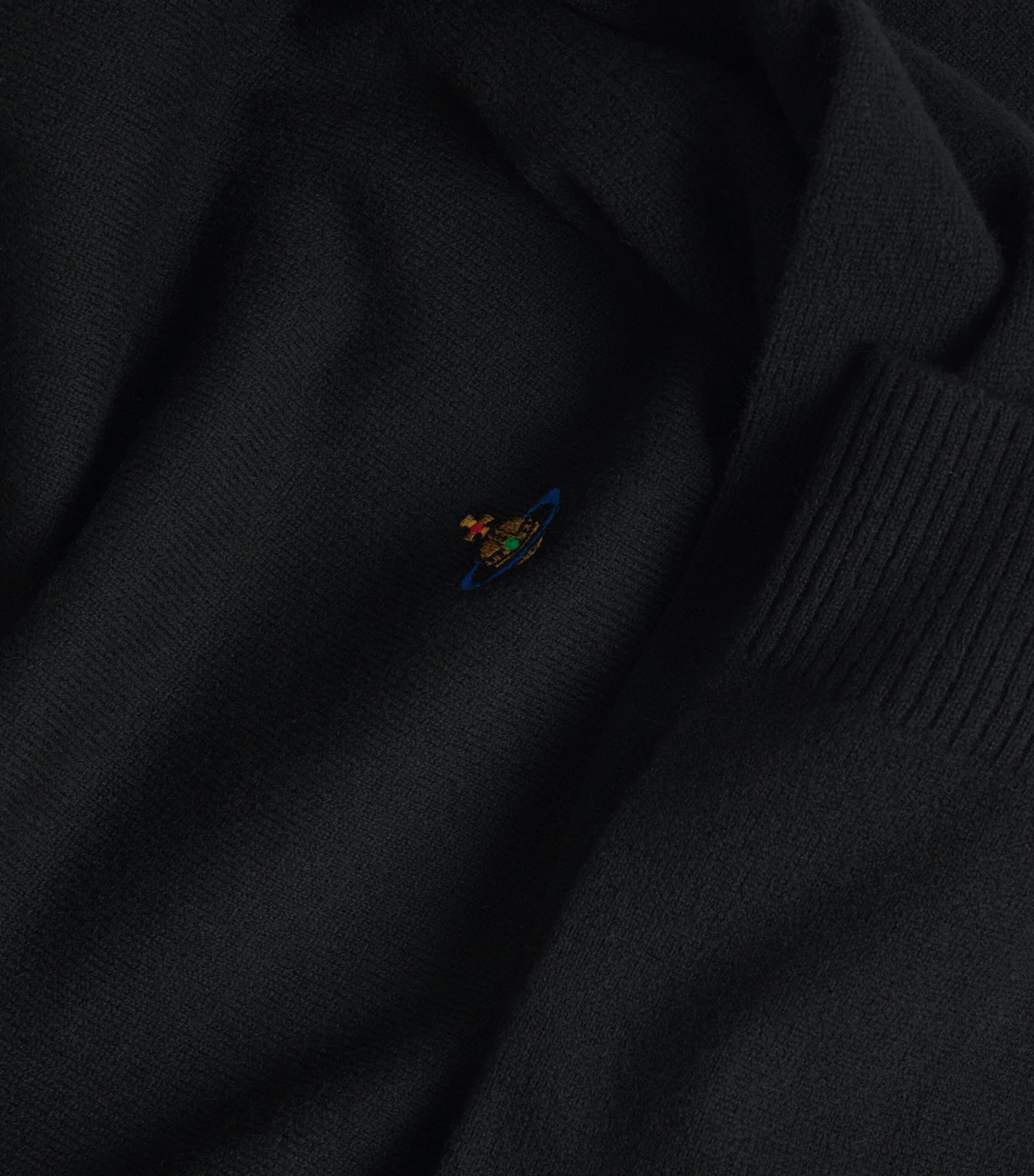 Merino Wool-Cashmere Orb Alex Sweater N401 BLACK Image 5