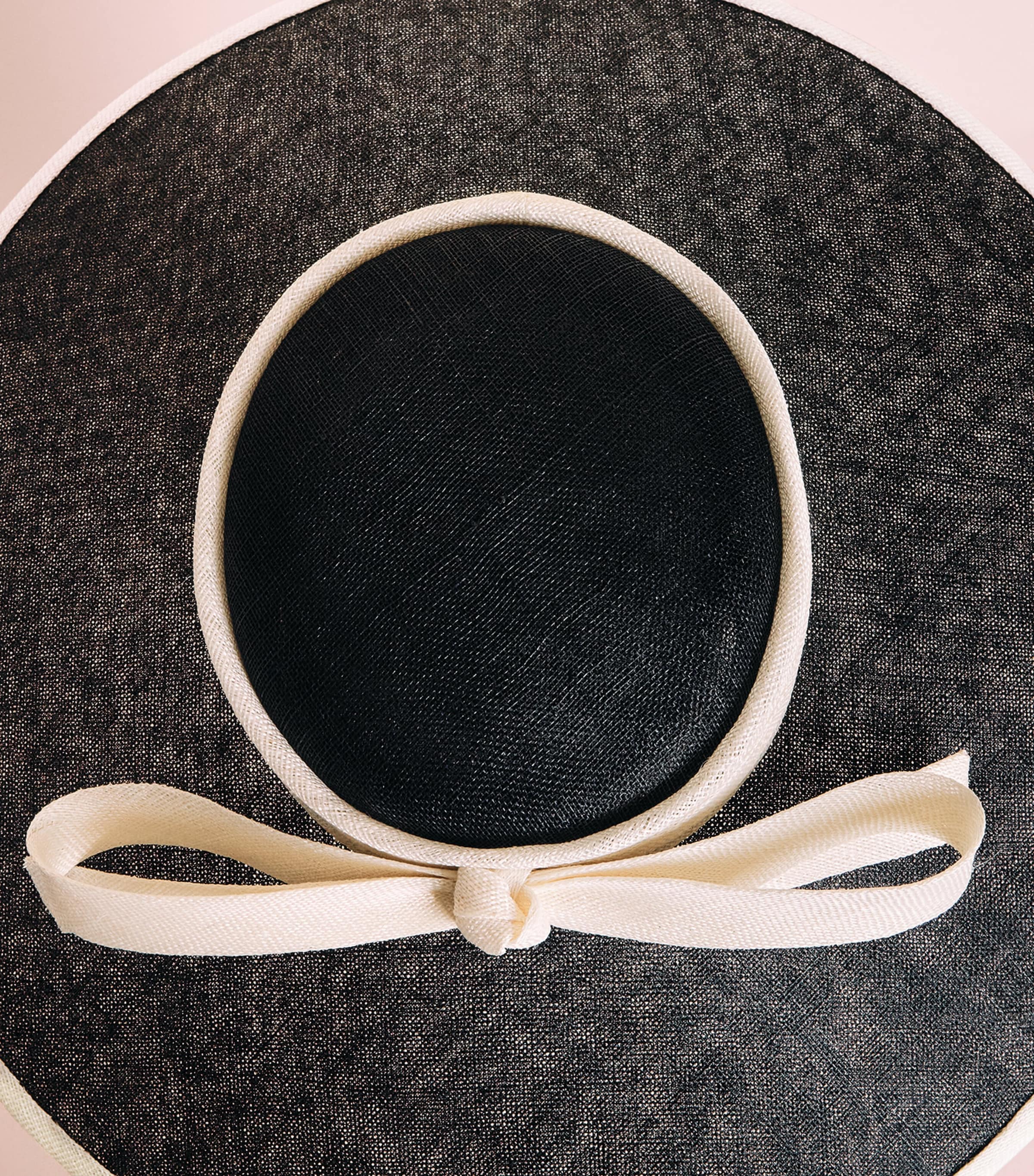 Rachel Trevor-Morgan Straw Bow Percher Hat Black & White Image 5
