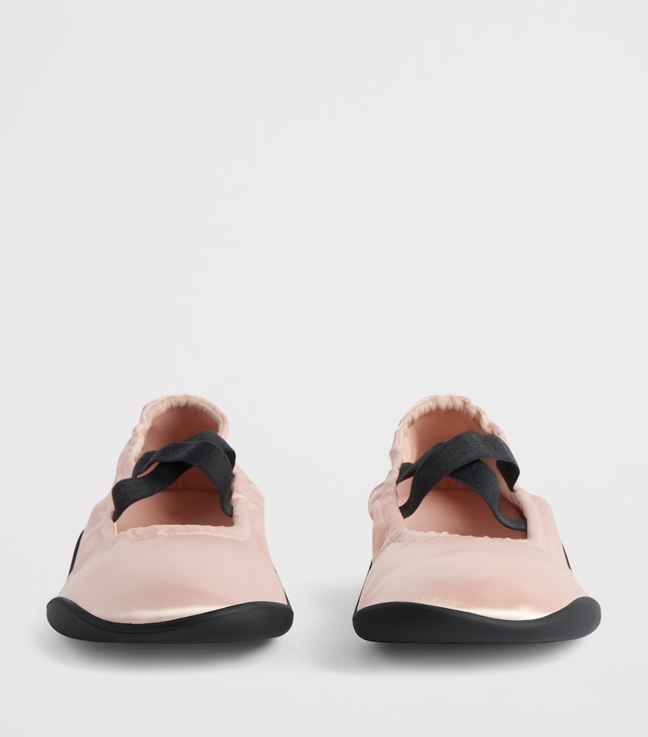Balenciaga Satin Shibuya Elasticated Ballet Flats Image 4