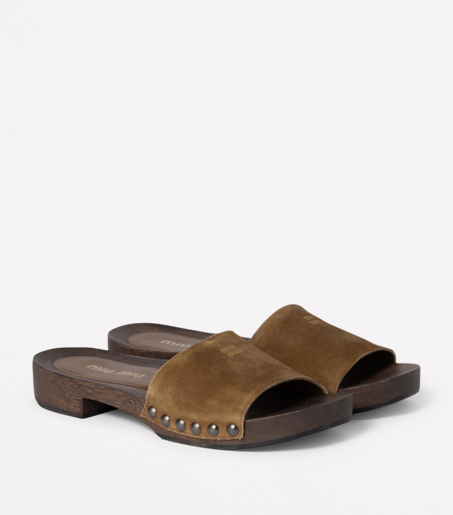 Suede Clogs F0401 Image 2