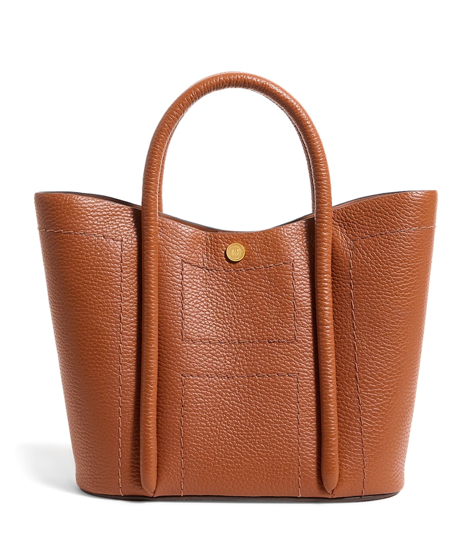 Grab Leather Rope Tote Bag TAN Image 1