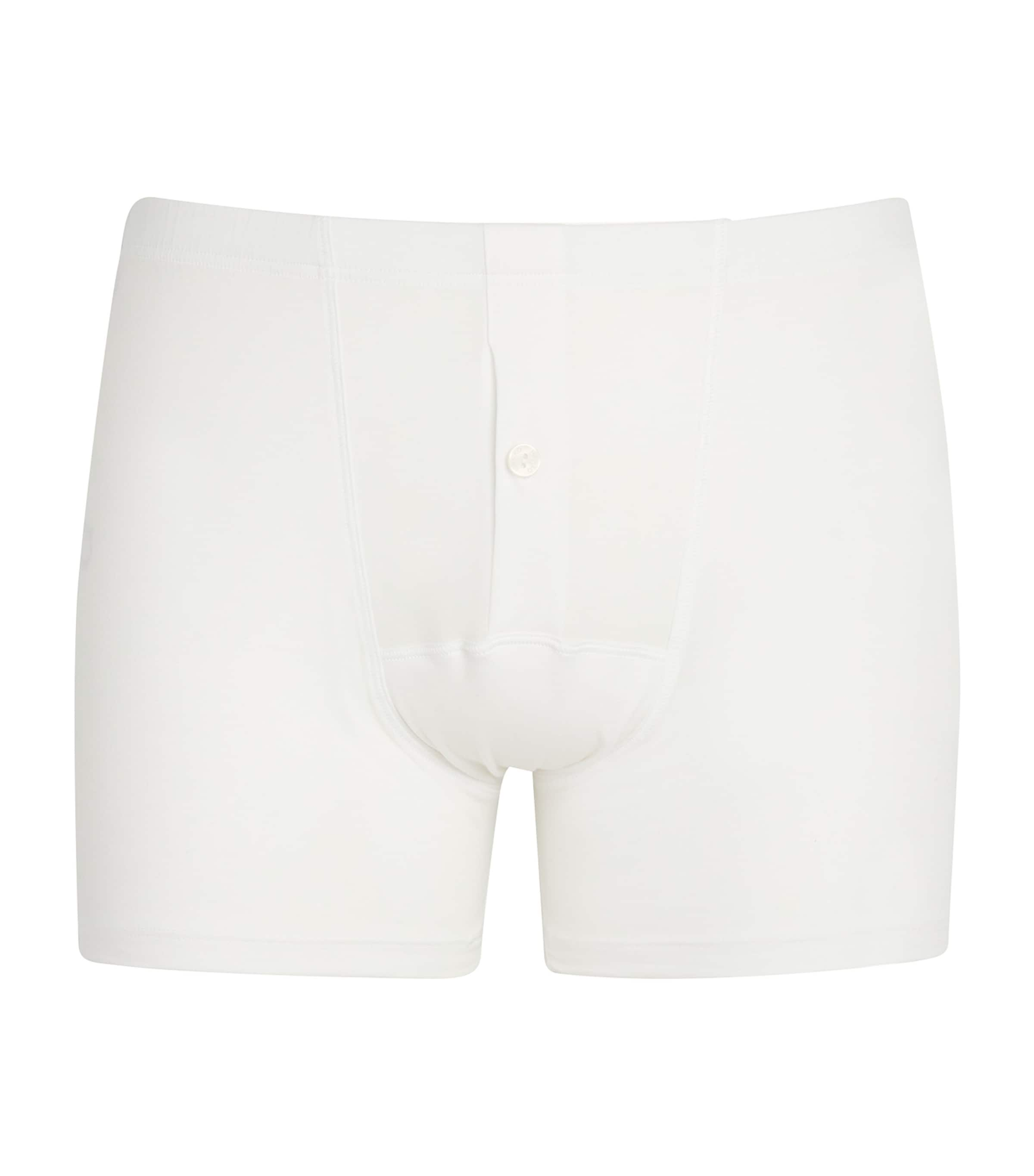 Shop Hanro Cotton Sensation Butterfly Trunk In White