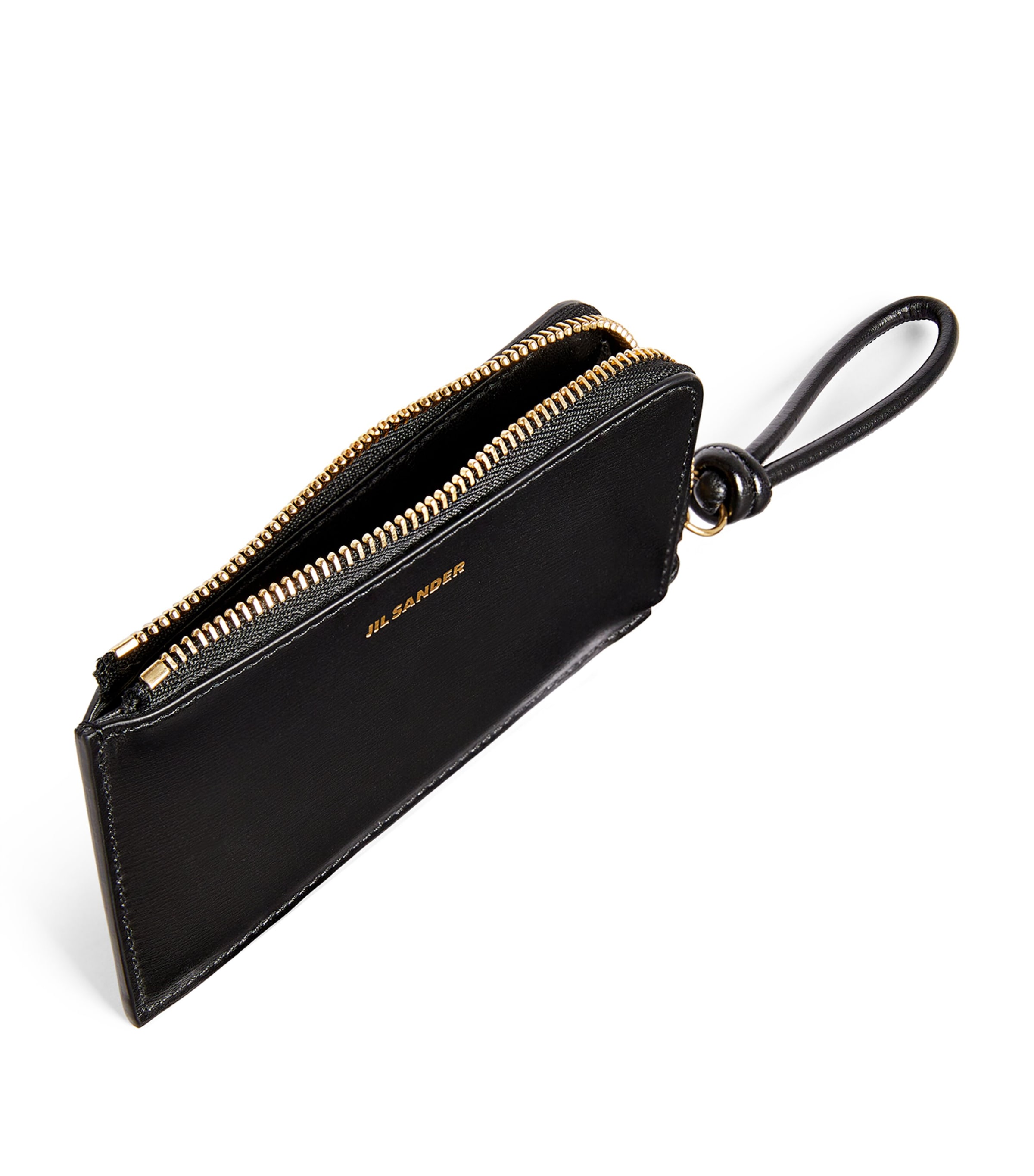 Jil Sander Small Leather Giro Wallet | Harrods UK