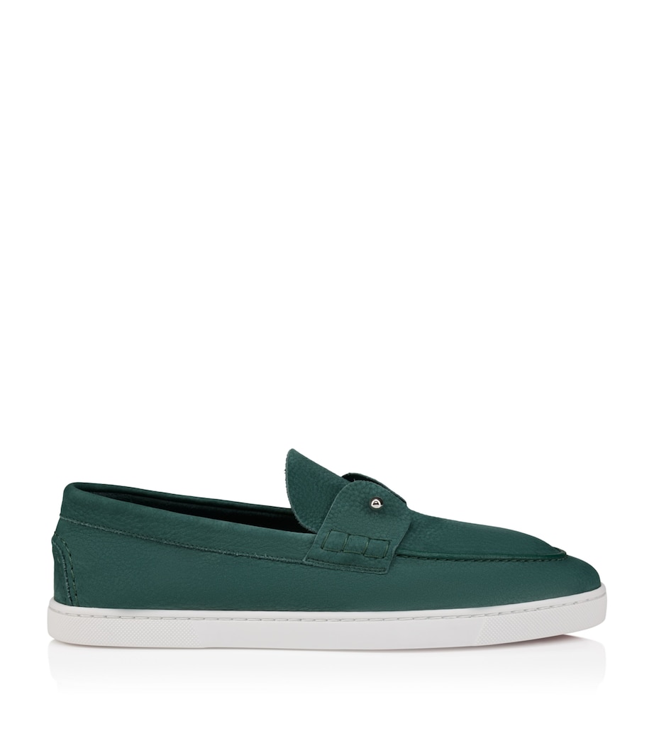 Christian Louboutin Chambeliboat Leather Boat Shoes Image 1