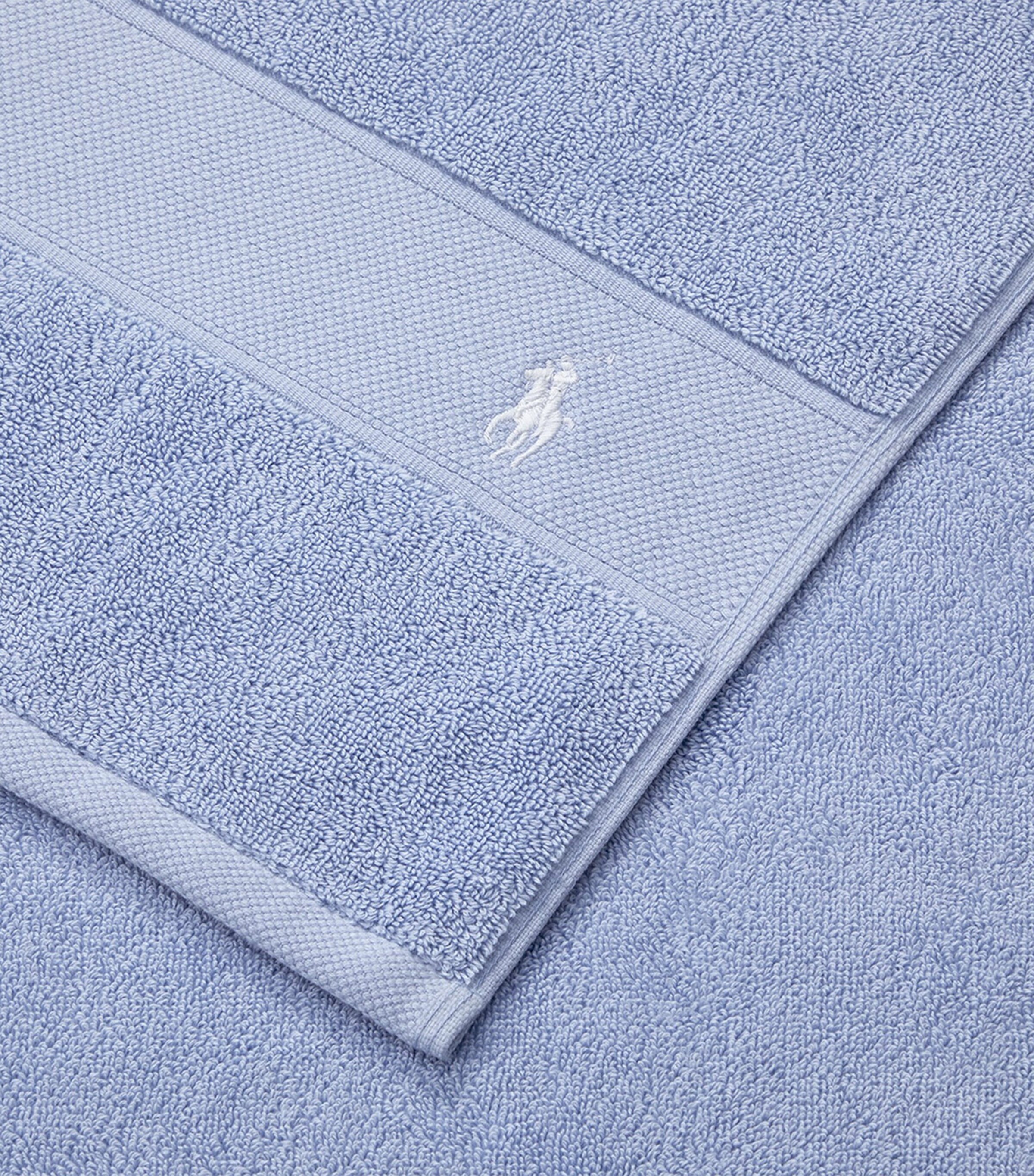 Polo Player Hand Towel (50cm x 100cm) OFFICE BLUE Image 7