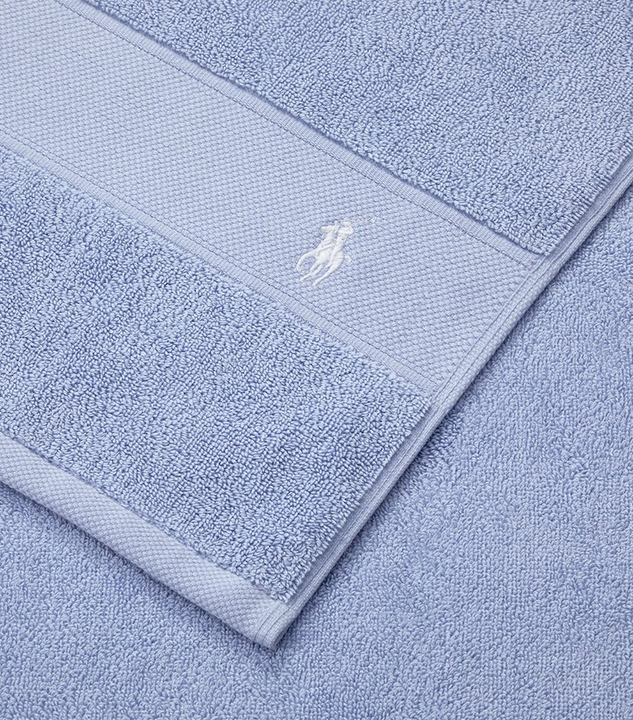 Polo Player Hand Towel (50cm x 100cm) OFFICE BLUE Image 7