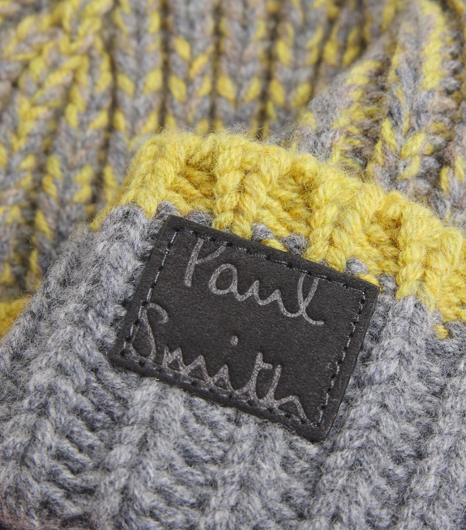 Lambswool Rib-Knit Beanie 76_SLATE Image 3