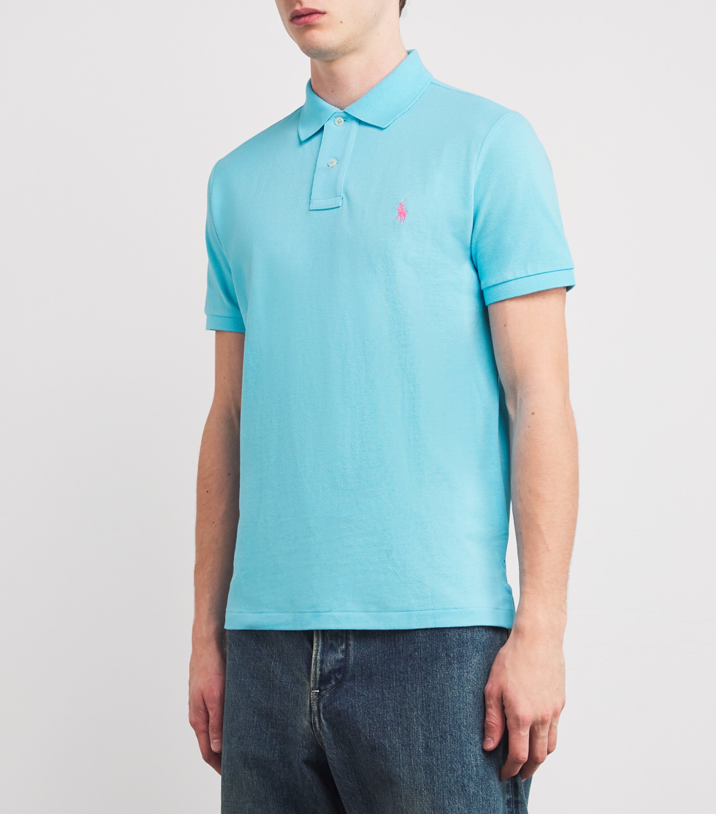Polo Pony Polo Shirt  TURQUOISE NOVA Image 3