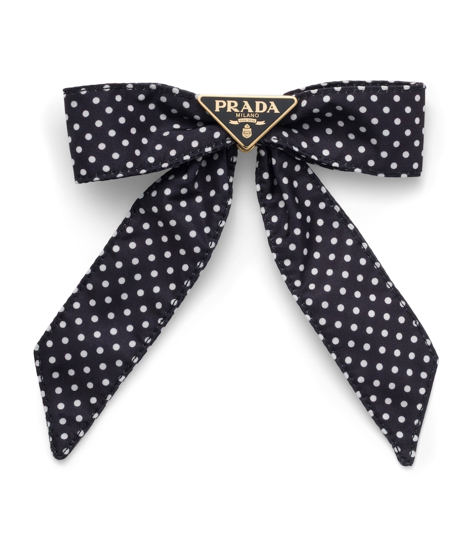 Prada Re-Nylon Triangle Bow Hair Clip Image 1