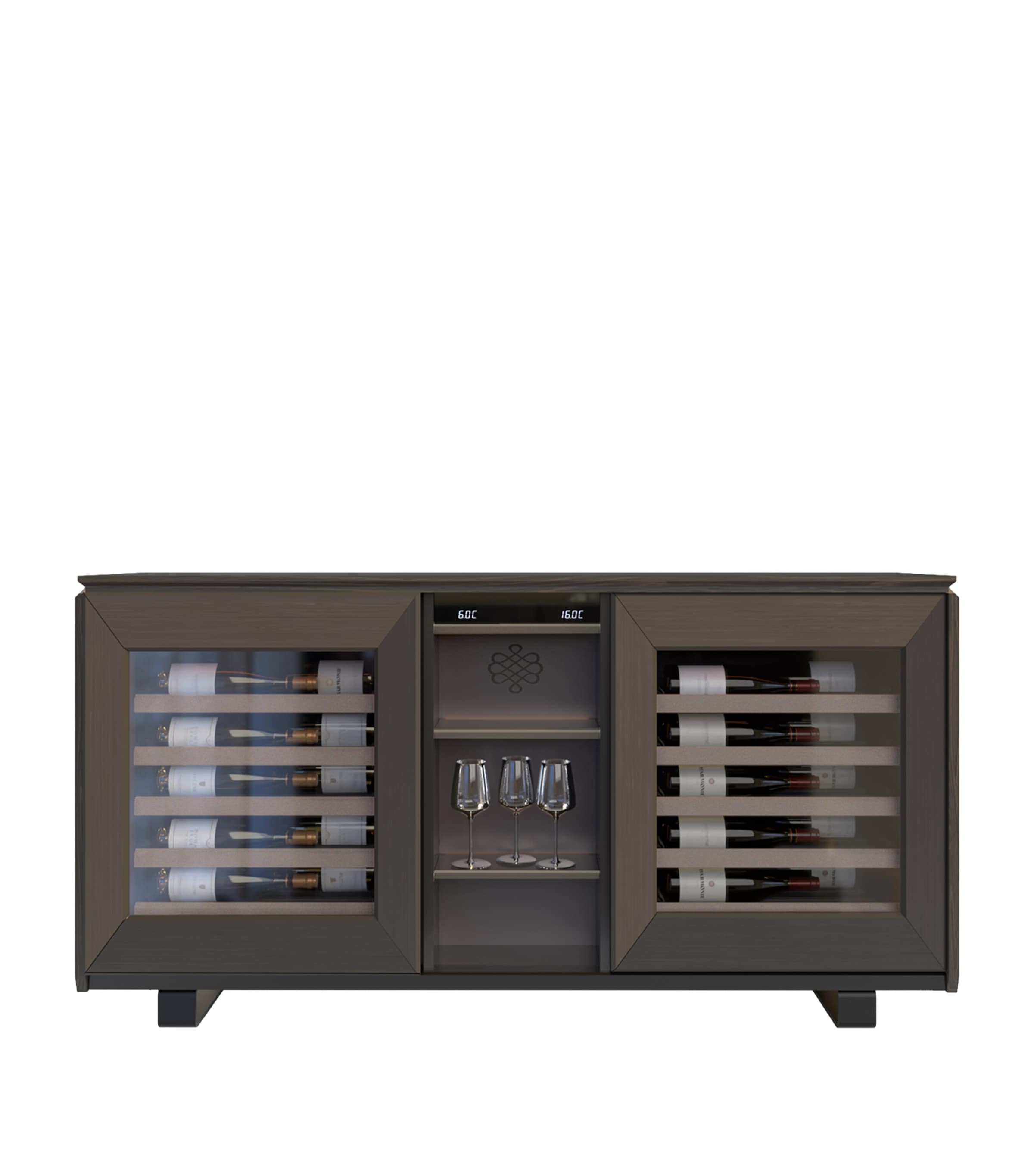 Harmonie Wine Cabinet SMOKED BROWN Image 1