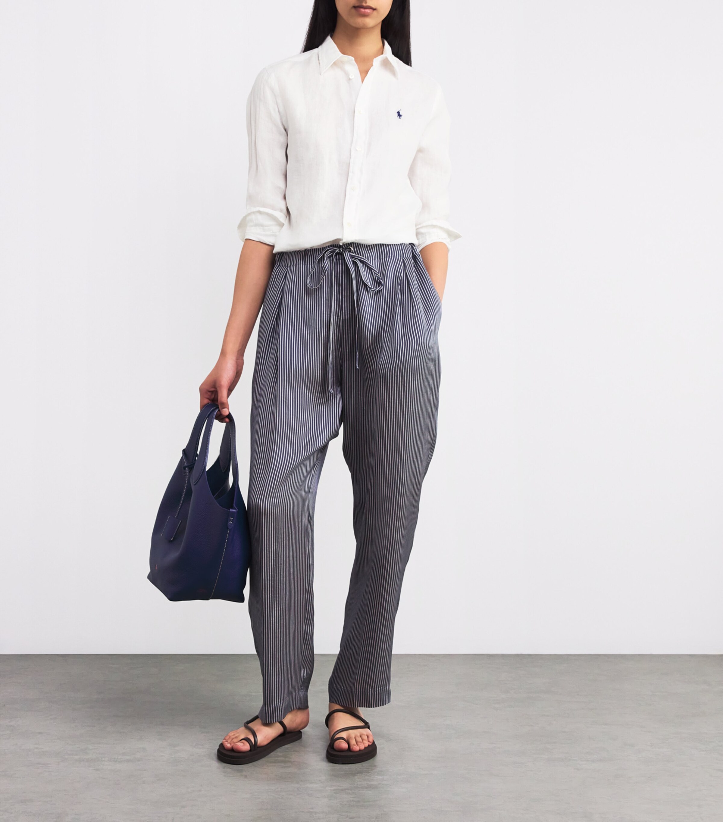 Linen Classic Shirt WHITE Image 2