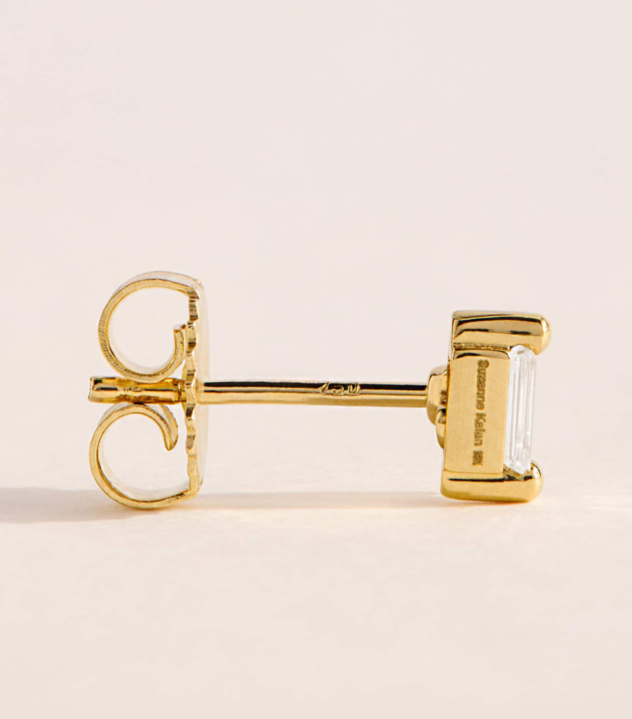 Suzanne Kalan Yellow Gold and Diamond Bold Stud Earrings Yg/wd Image 3