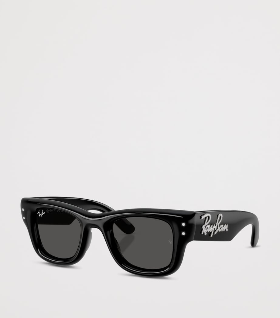 Ray-Ban Puffer Crystal Edition Wayfarer Sunglasses Black Image 2
