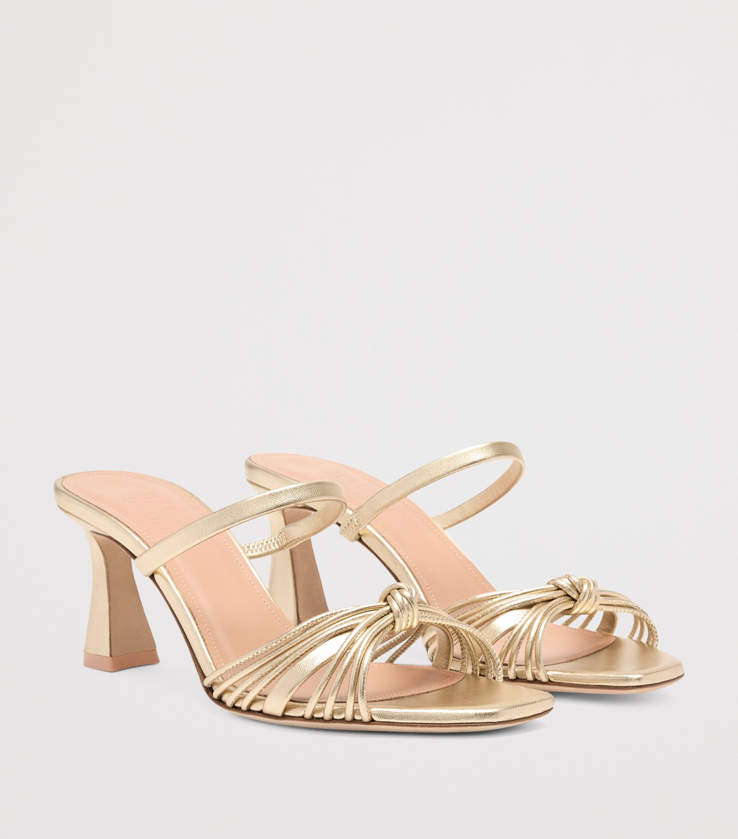 Malone Souliers Metallic Leather Lucinda Sandals 70 Antique Gold Image 3