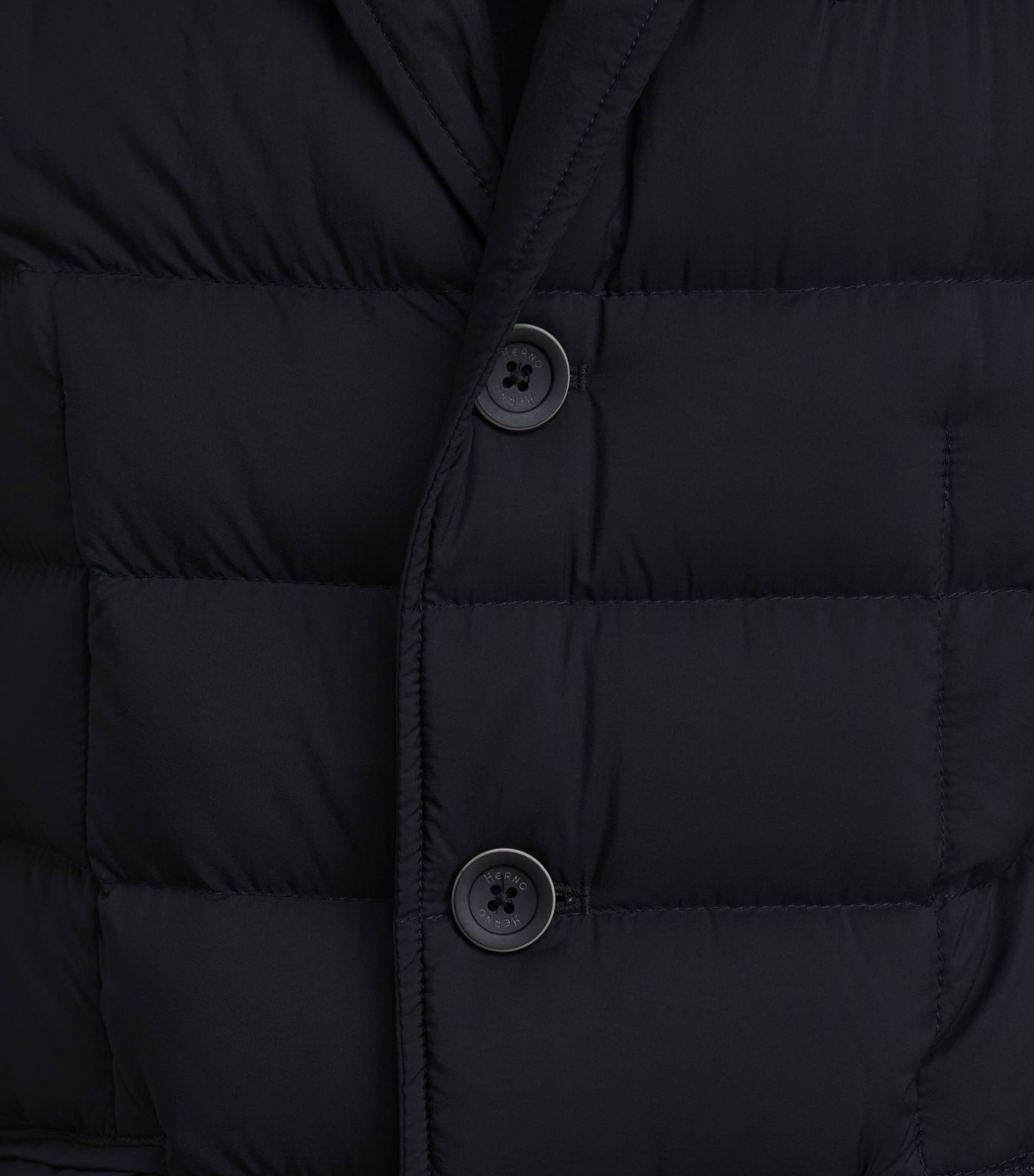 Herno Mens Down Quilted Puffer Jacket Black Image 3