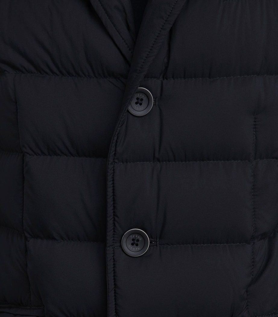 Herno Mens Down Quilted Puffer Jacket Black Image 3