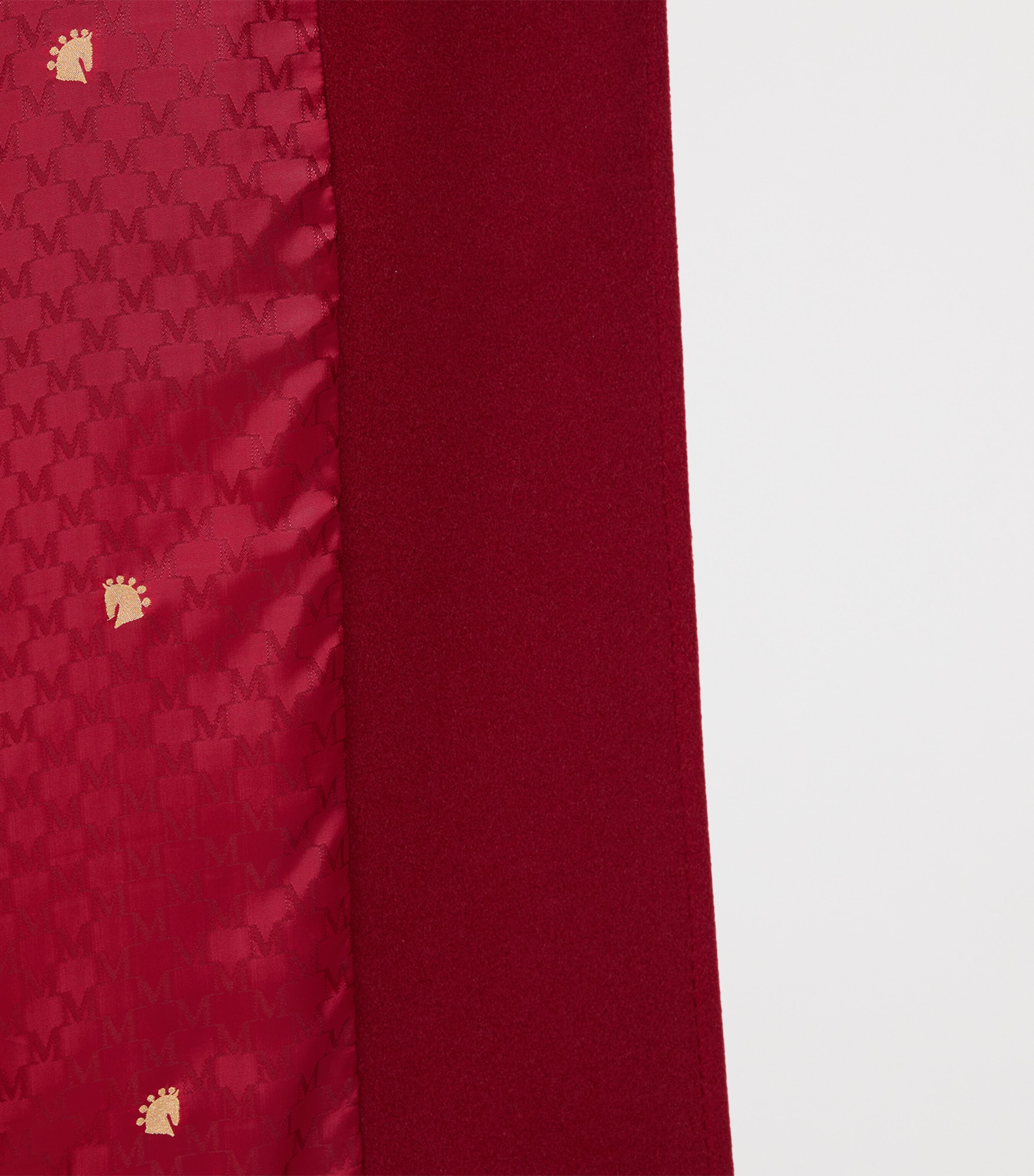 Virgin Wool-Cashmere Overcoat DARK RED Image 6