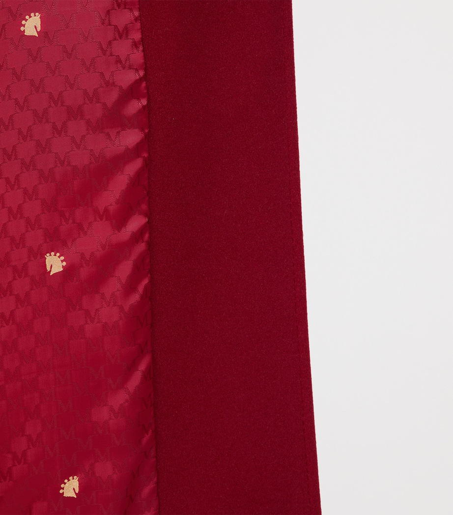 Virgin Wool-Cashmere Overcoat DARK RED Image 6