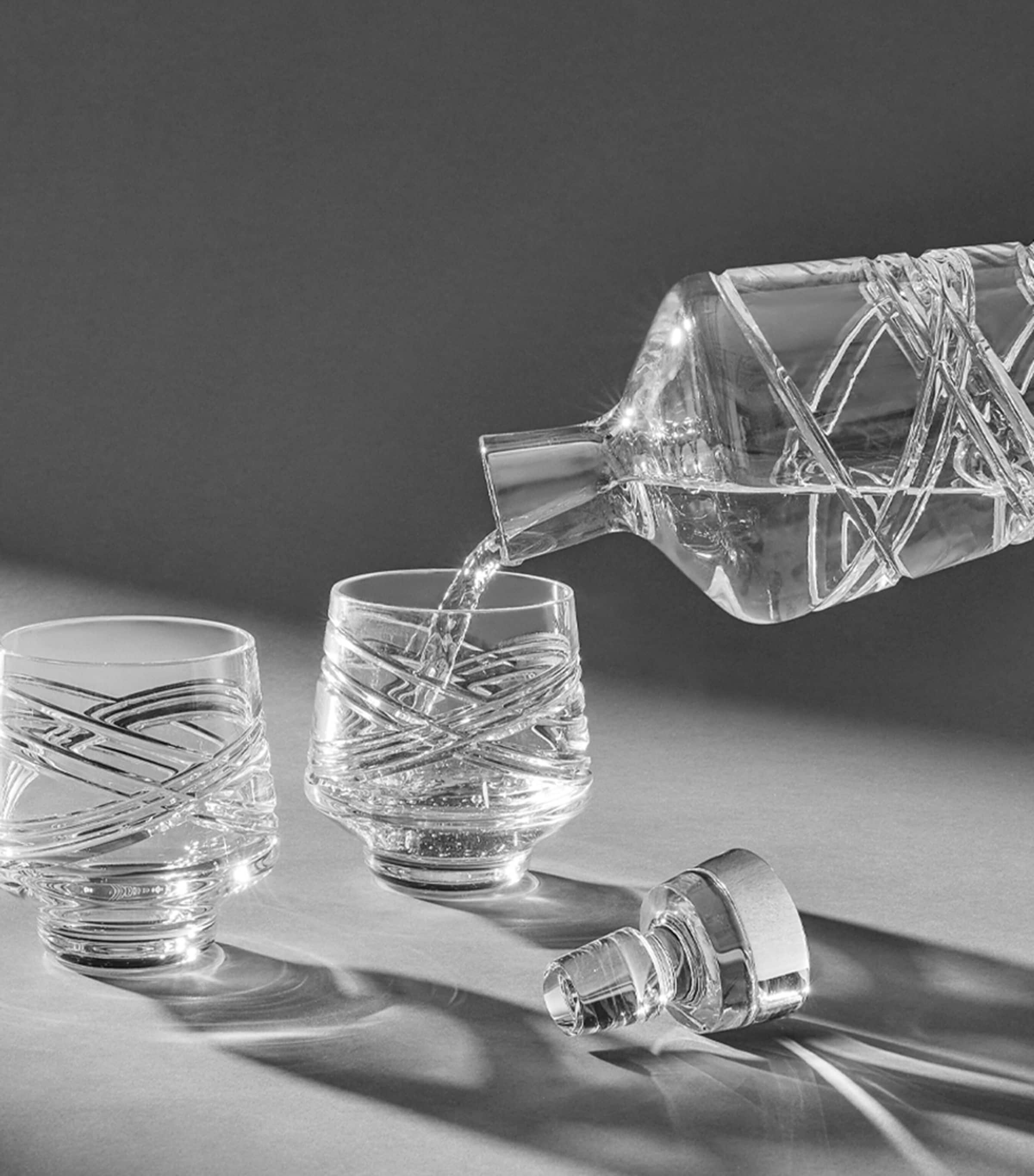 Crystal Aran Decanter (860ml) CLEAR Image 2