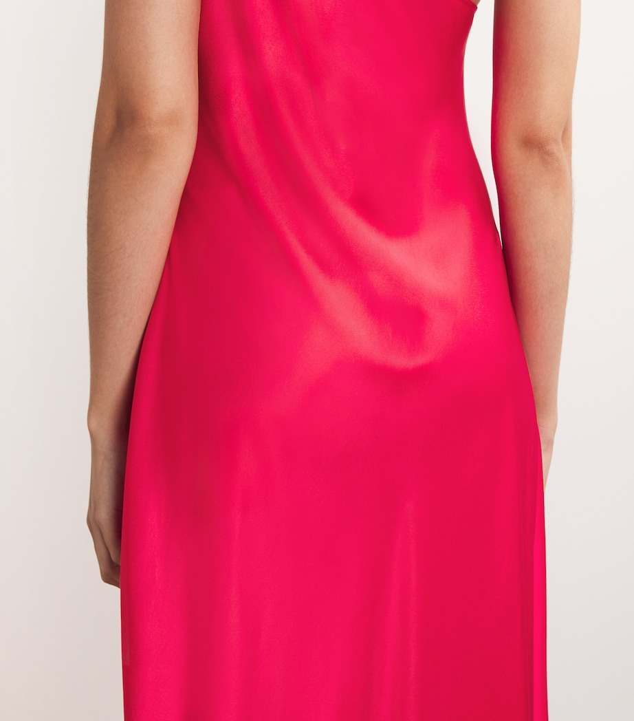 One-Shoulder Doutzen Maxi Dress RED Image 4