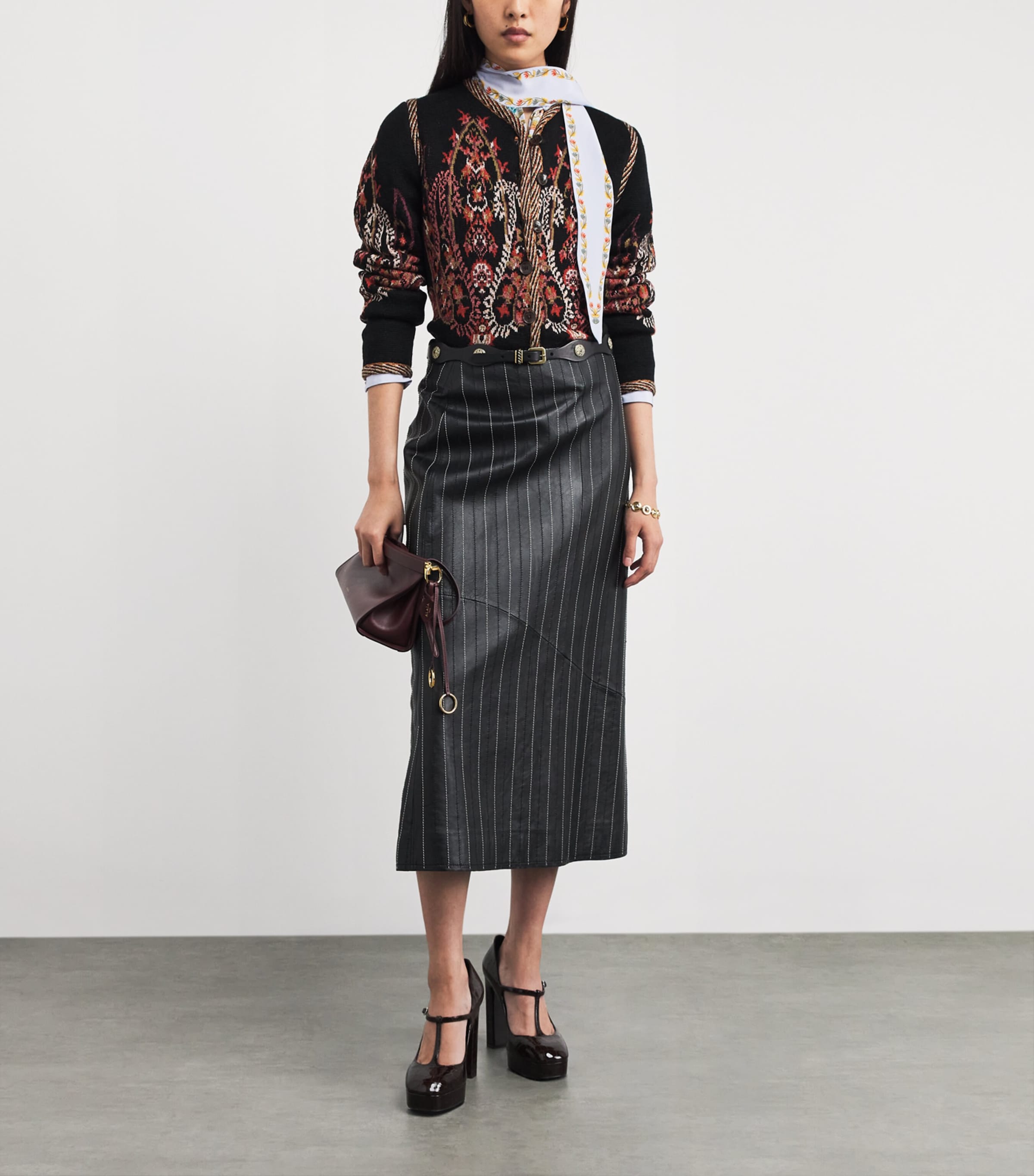 Leather Studded Belt N0000 Image 3