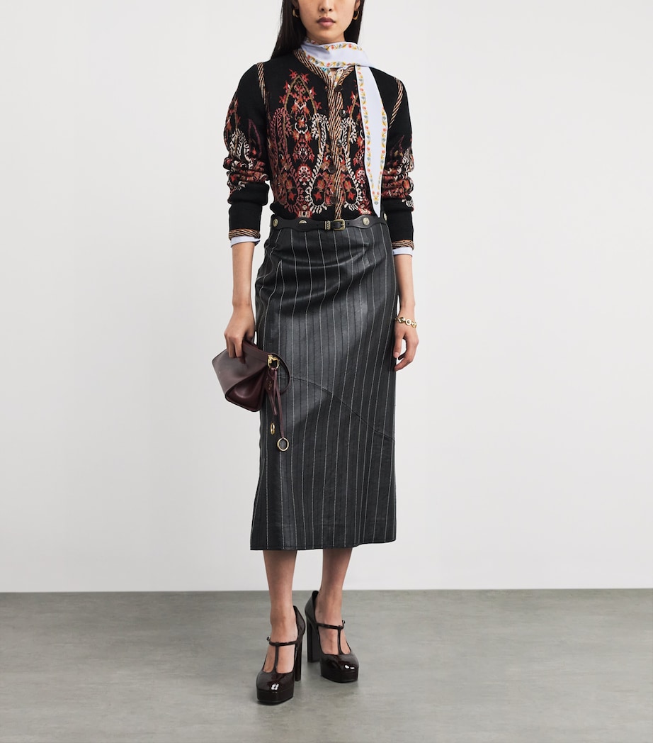 Leather Studded Belt N0000 Image 3