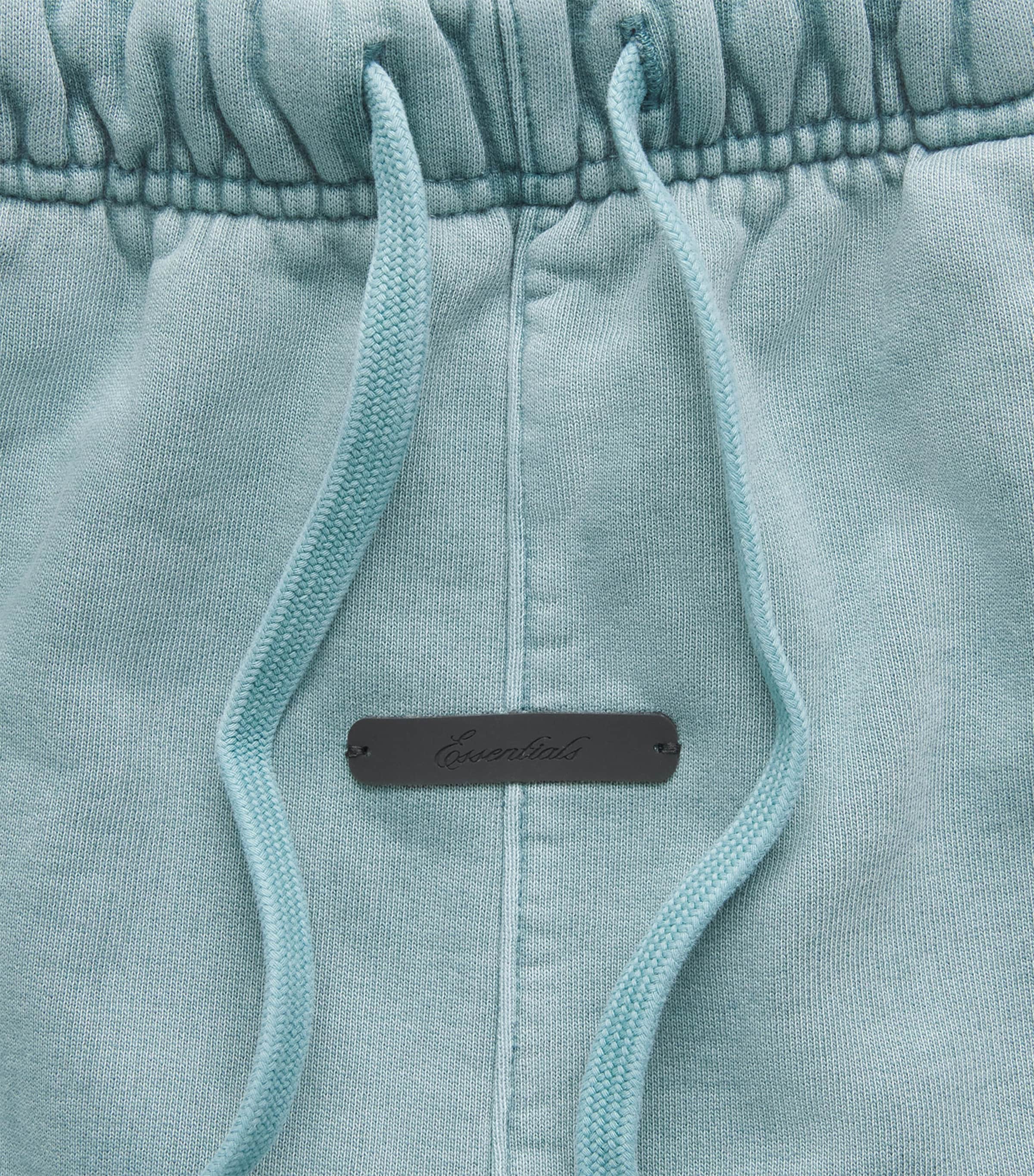 FEAR OF GOD ESSENTIALS Mens Cotton Embroidered Logo Sweatpants Faded Coastal Image 6