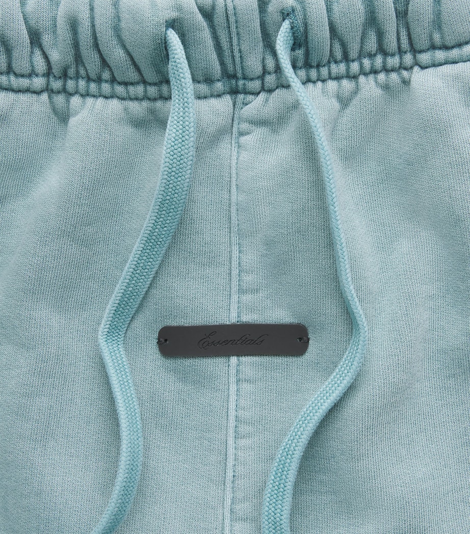 FEAR OF GOD ESSENTIALS Mens Cotton Embroidered Logo Sweatpants Faded Coastal Image 6