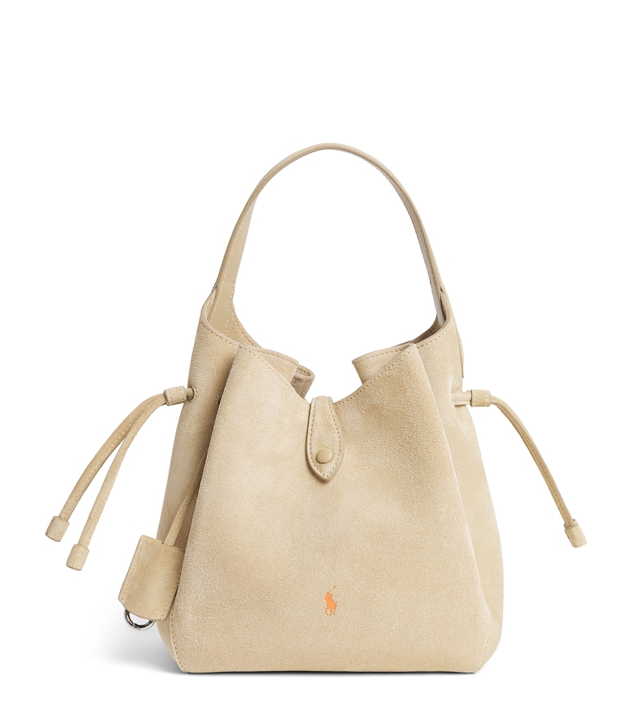 Small Suede Polo Play Cross-Body Bag CASHEW Image 1