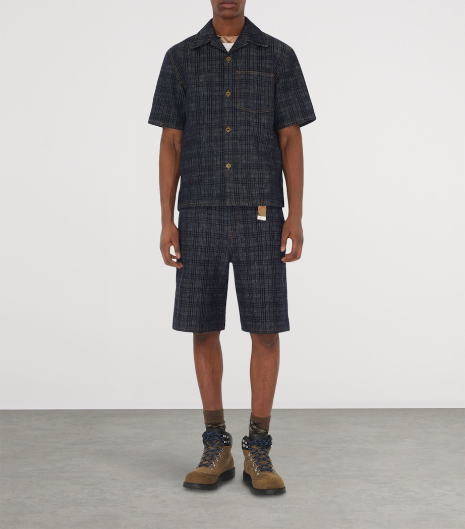 Denim Check Shirt INDIGO IP CHECK Image 2