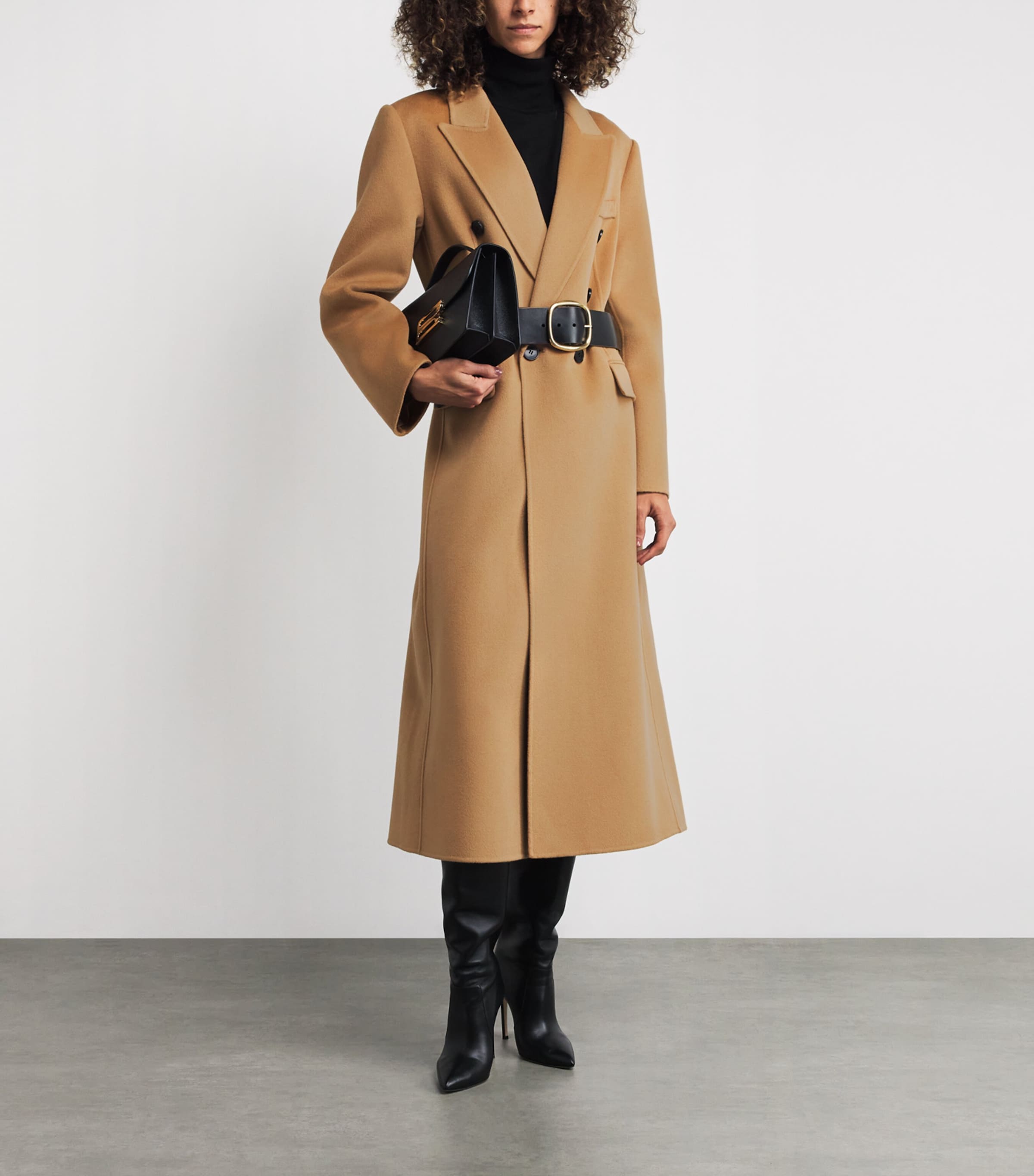 コート Victoria Beckham 'Double Faced' coat Victoria Beckham Brown Wool-Cashmere Double-Faced Coat
