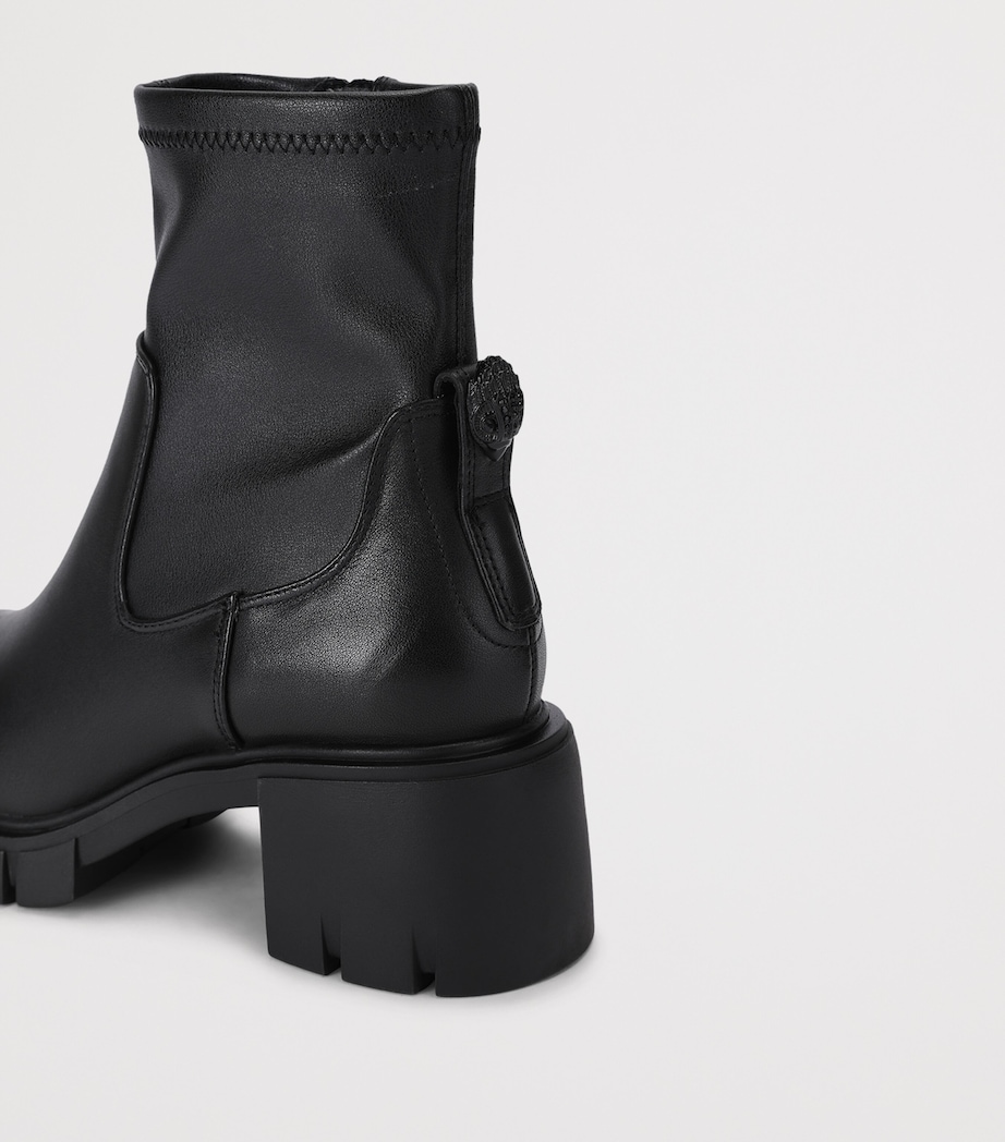 Kurt Geiger London Leather Clarence Ankle Boots 60 Black Image 4