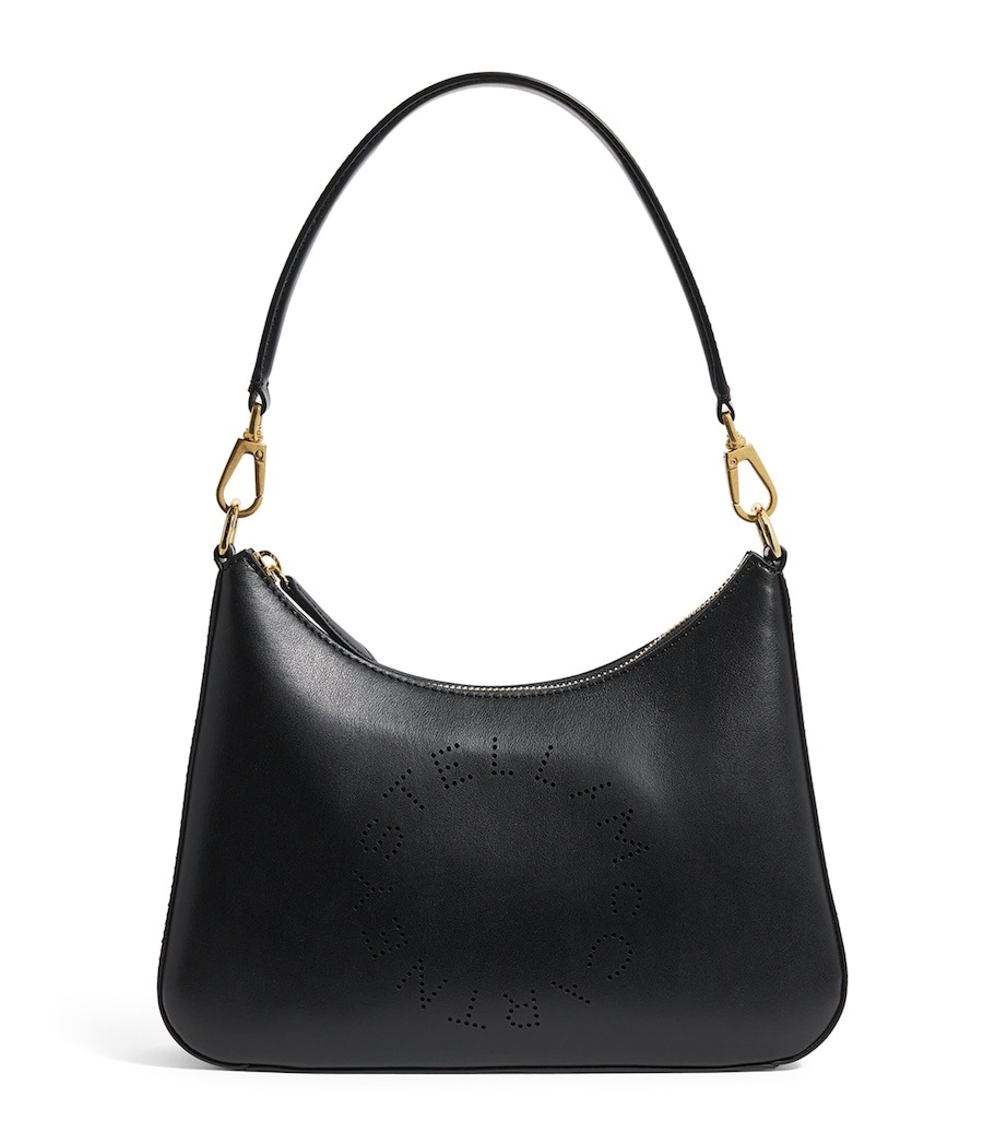 Faux Leather Logo Shoulder Bag 1000 BLACK Image 1