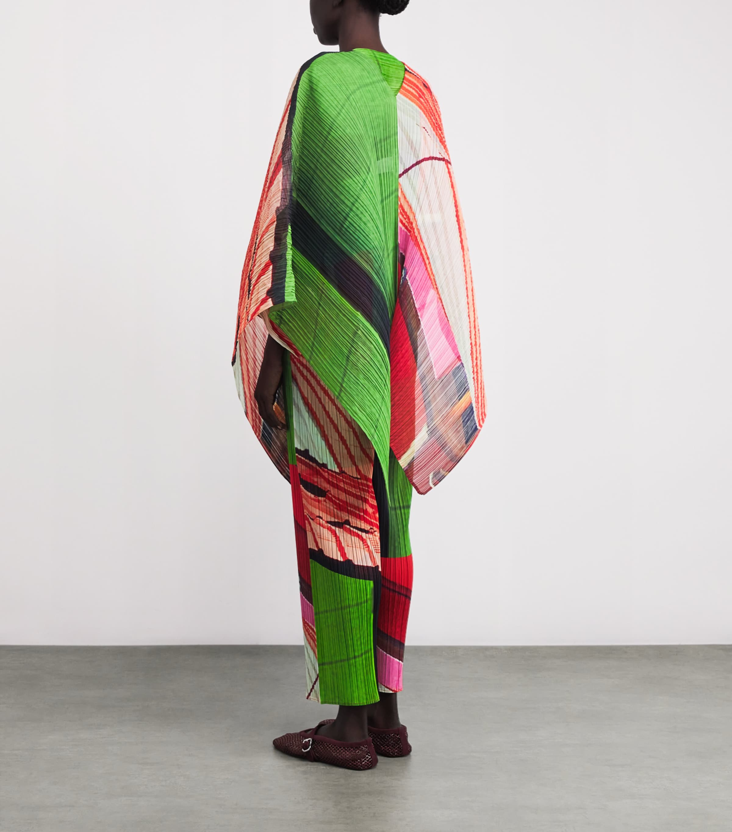 City Collage Madame-T Stole RED X GREEN Image 5