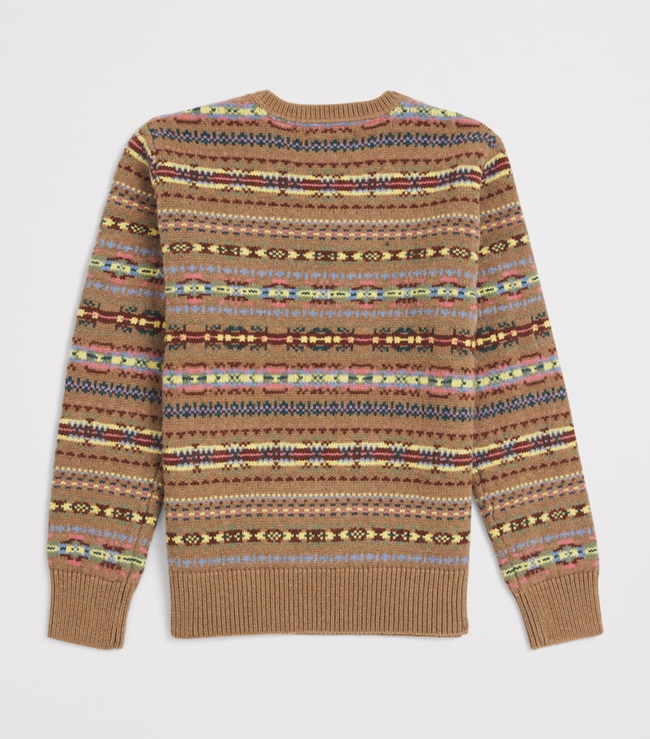 Fair Isle Sweater (6-14 Years) CLA TAN Image 2