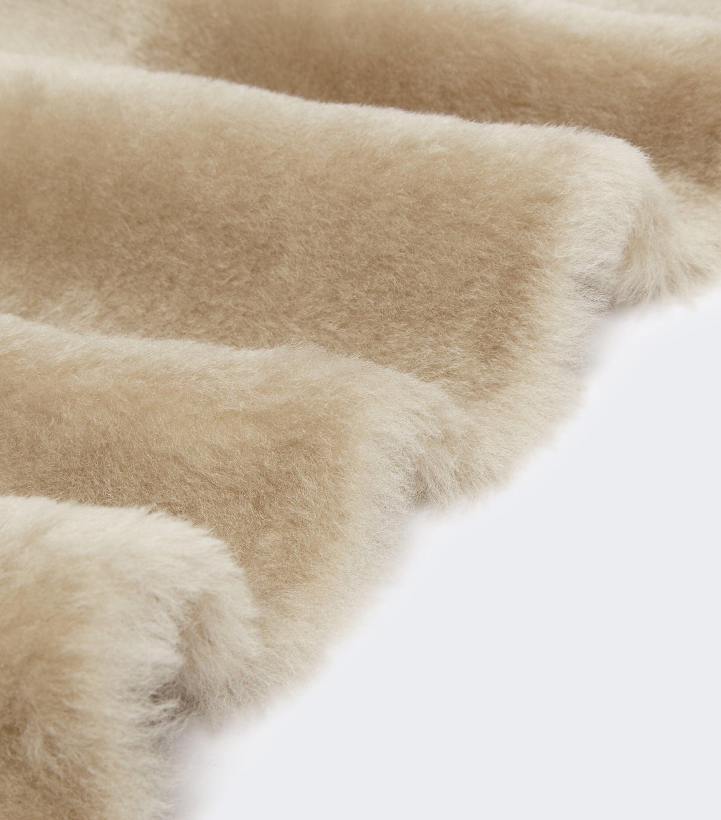 Max Mara Shearling Scarf Beige Image 2