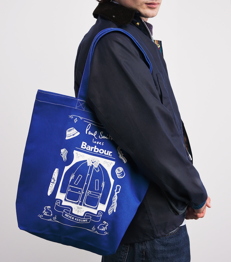 x Paul Smith Cotton Best in Show Tote Bag BLUE Image 2