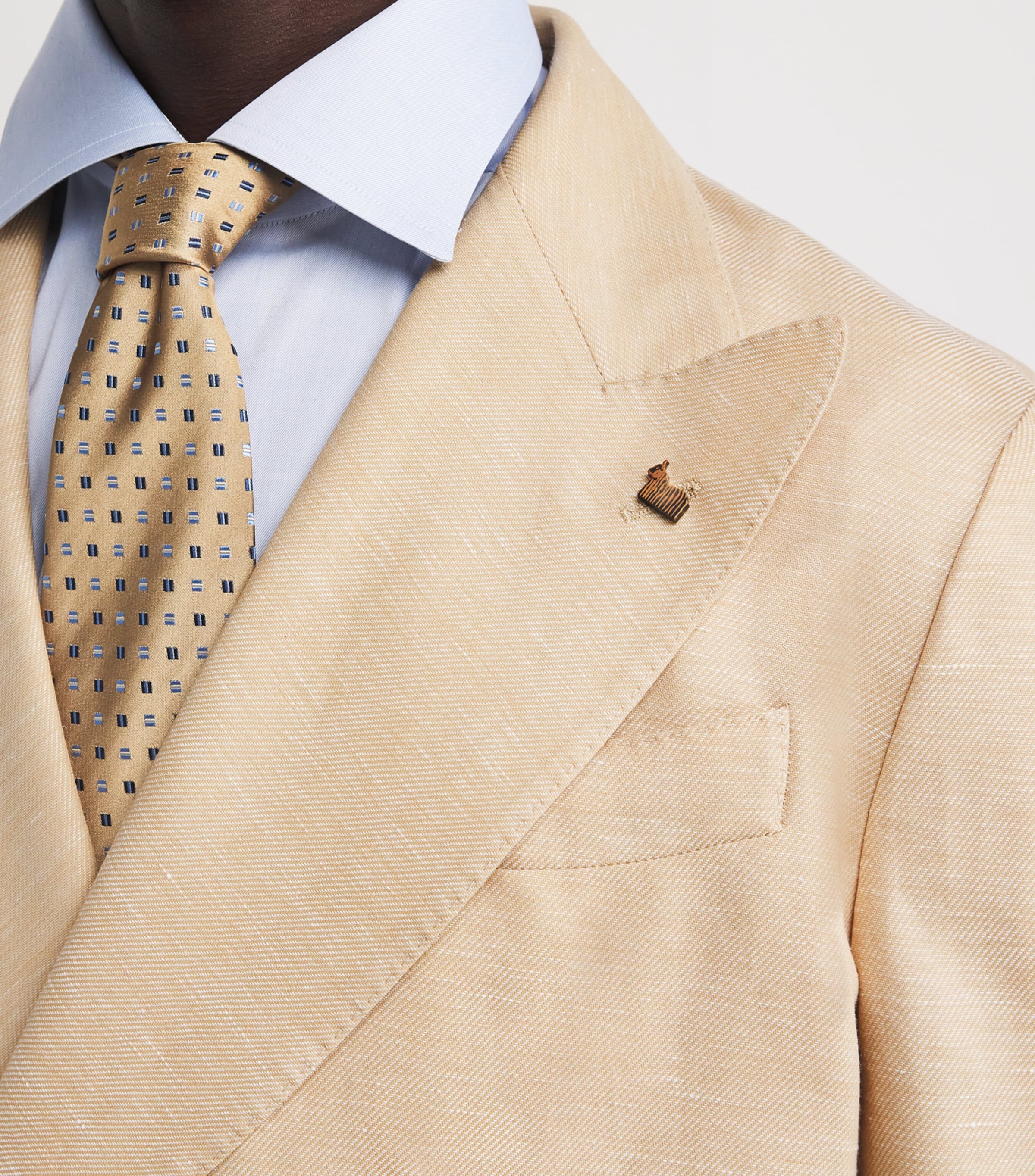 Cashmere-Linen Robert Blazer 2100 YELLOW Image 6