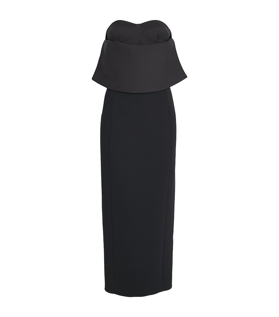 Crepe Cato Maxi Dress 200 BLACK Image 1