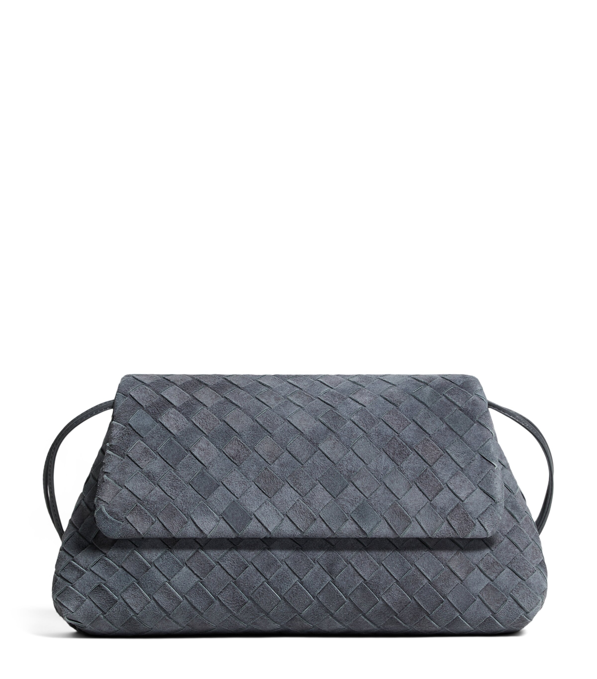 Bottega Veneta Suede Intrecciato Giorno Shoulder Bag Image 1