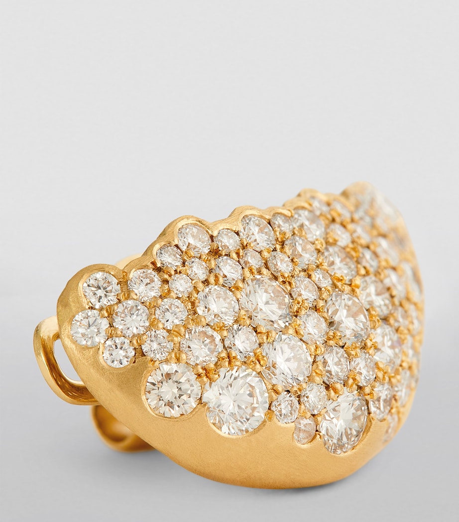 Yellow Gold and Diamond Fuse Drop Single Earring YELLOW GOLD Image 6