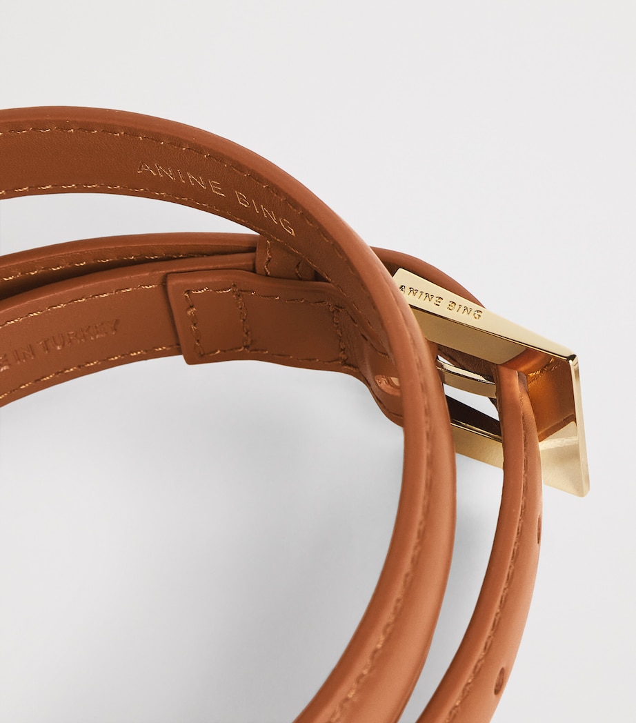 Leather Nicola Belt BROWN Image 5