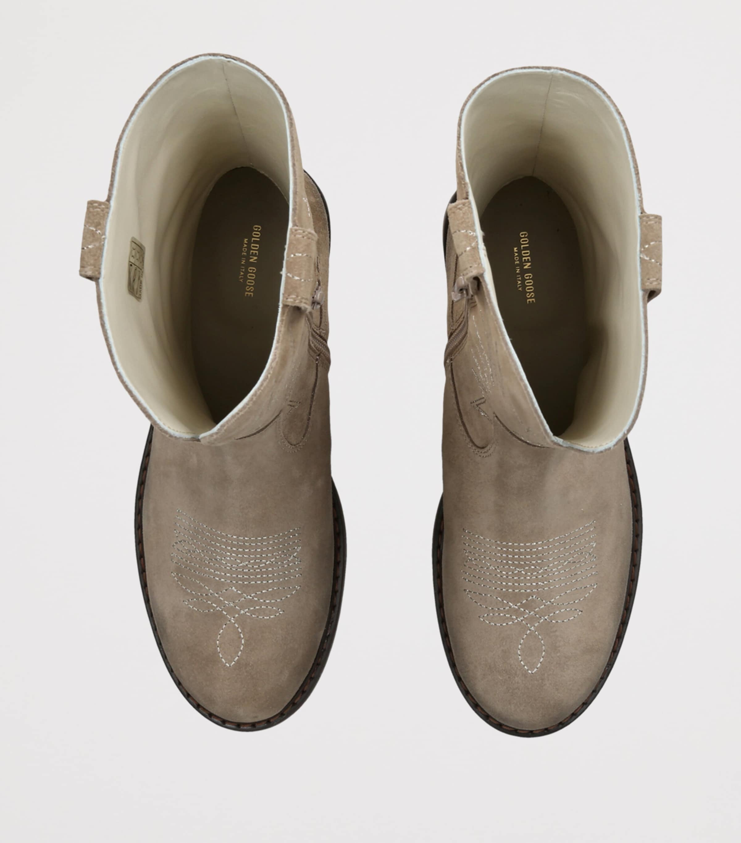 Golden Goose Suede Wish Star Ankle Boots Beige Image 3