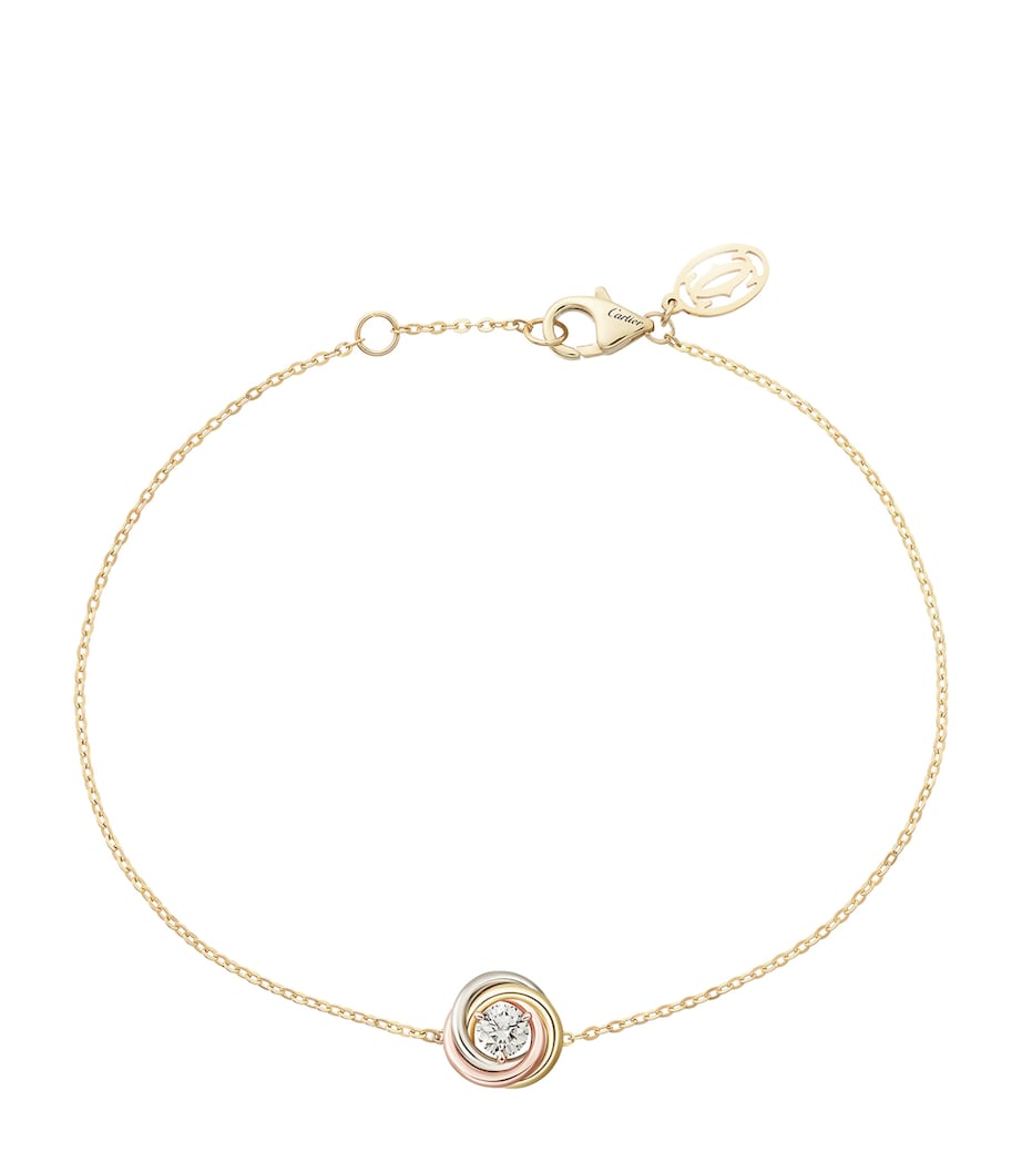 Mixed Gold and Diamond Trinity Bracelet MIXED GOLD Image 1