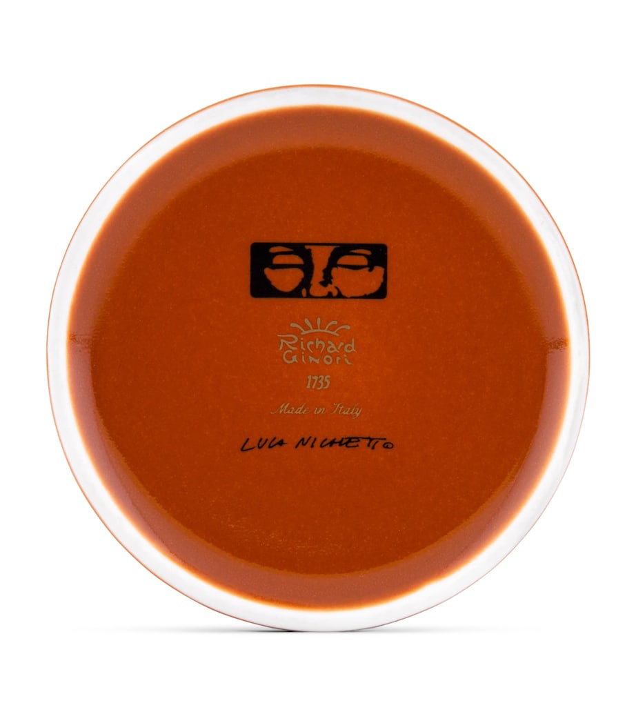 GINORI 1735 Porcelain Il Letterato Candle Holder Image 2